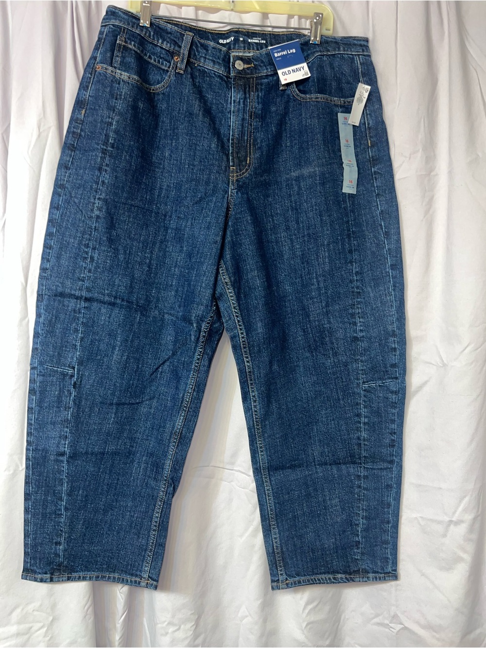 Old Navy Dark Blue Cropped Relaxed Jeans